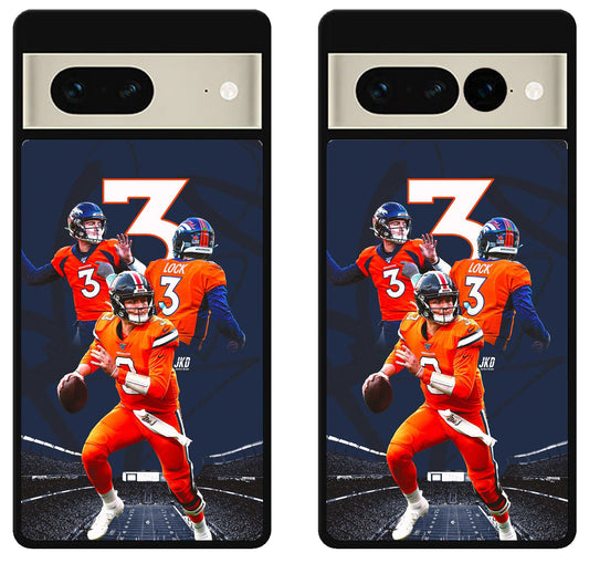 Drew Lock Denver Broncos Collage Google Pixel 7 | 7 Pro Case