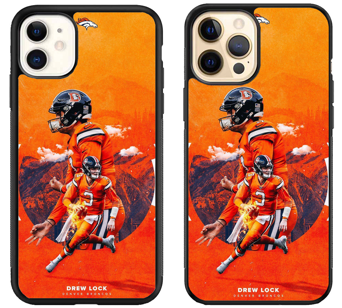 Drew Lock Denver Broncos iPhone 12 | 12 Mini | 12 Pro | 12 Pro Max Case