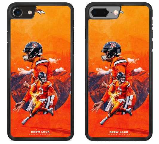Drew Lock Denver Broncos Wallpaper iPhone 8 | iPhone 8 Plus Case