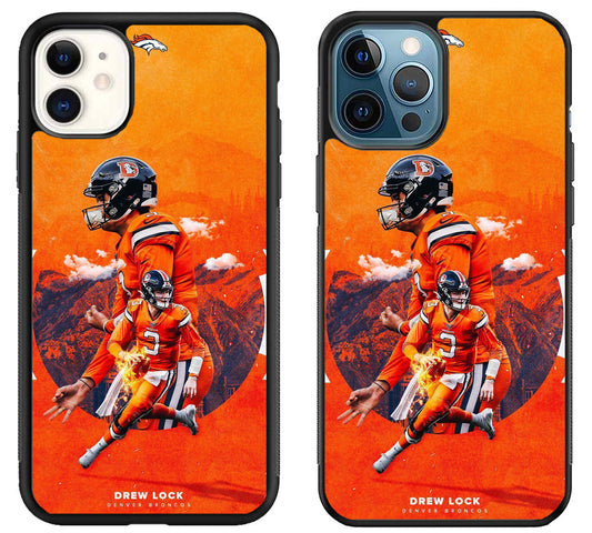 Drew Lock Denver Broncos Wallpaper iPhone 11 | 11 Pro | 11 Pro Max Case