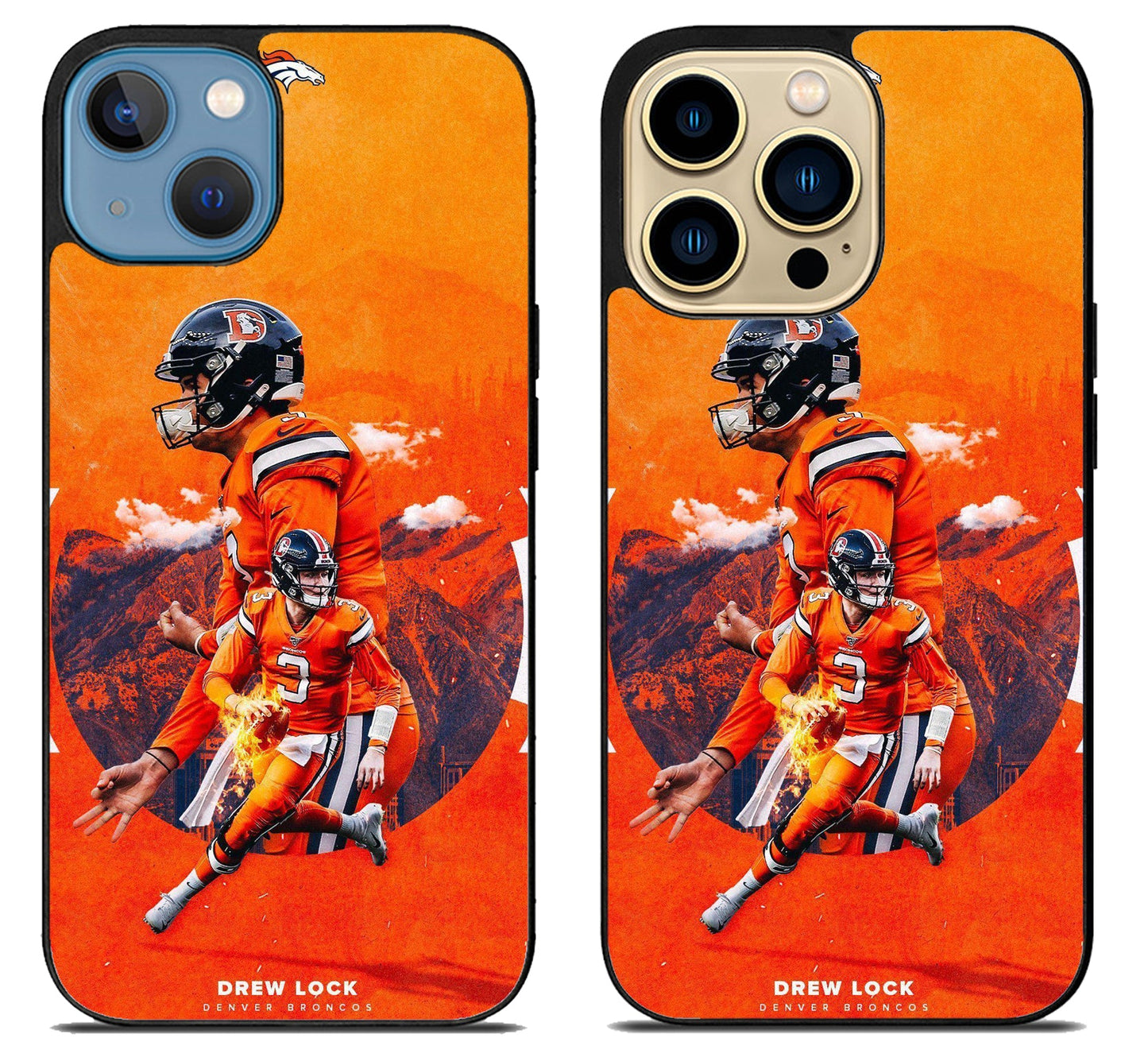 Drew Lock Denver Broncos iPhone 14 | 14 Plus | 14 Pro | 14 Pro Max Case