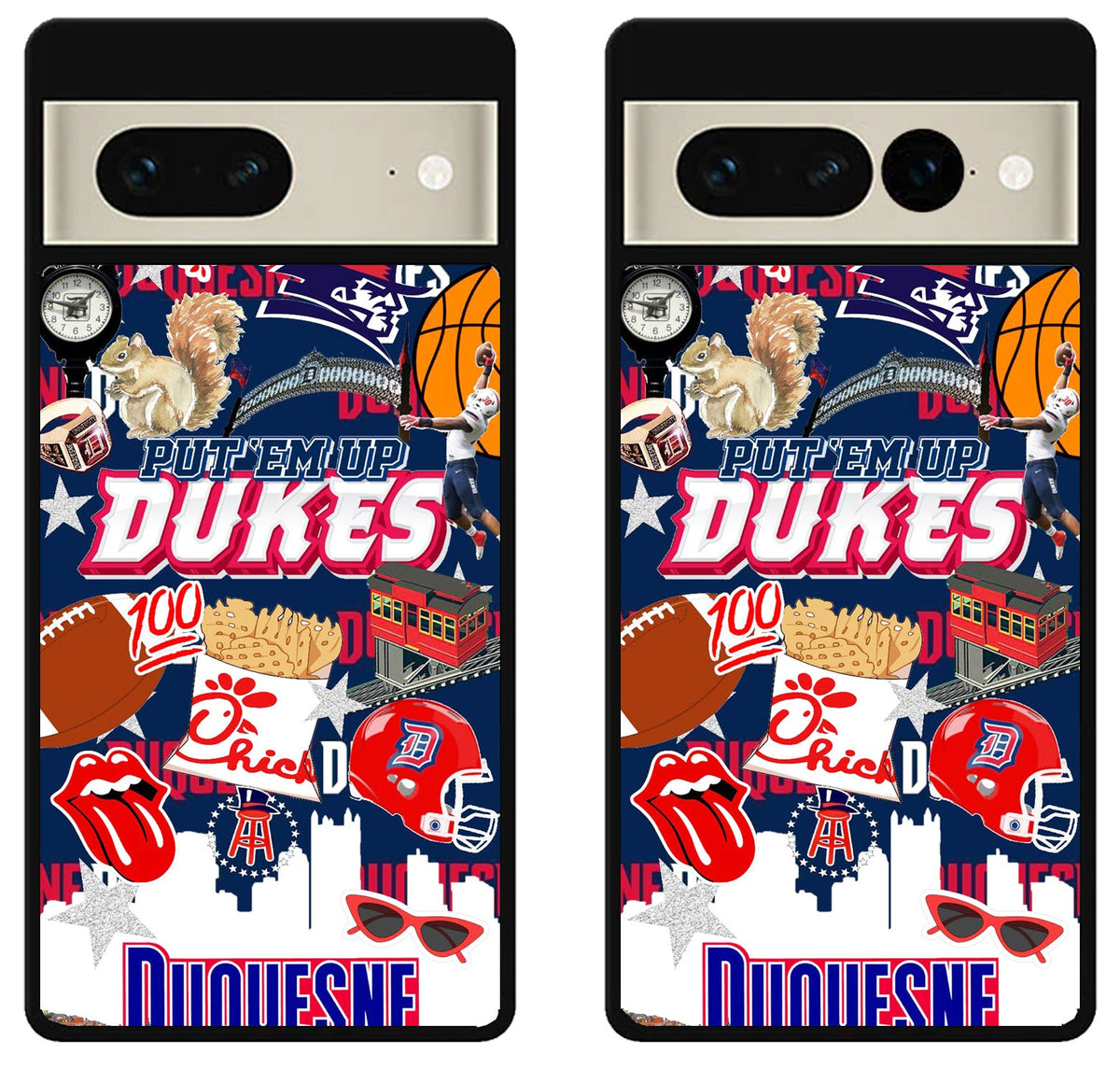 Duquesne Dukes Collage Google Pixel 7 | 7 Pro Case