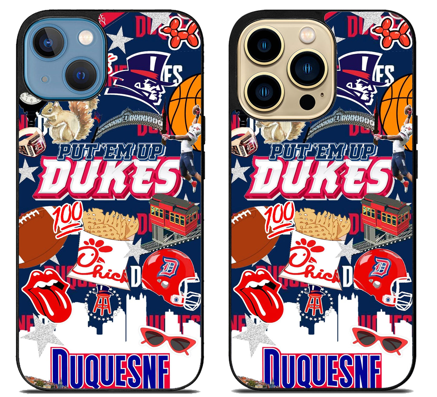 Duquesne Dukes Collage iPhone 14 | 14 Plus | 14 Pro | 14 Pro Max Case