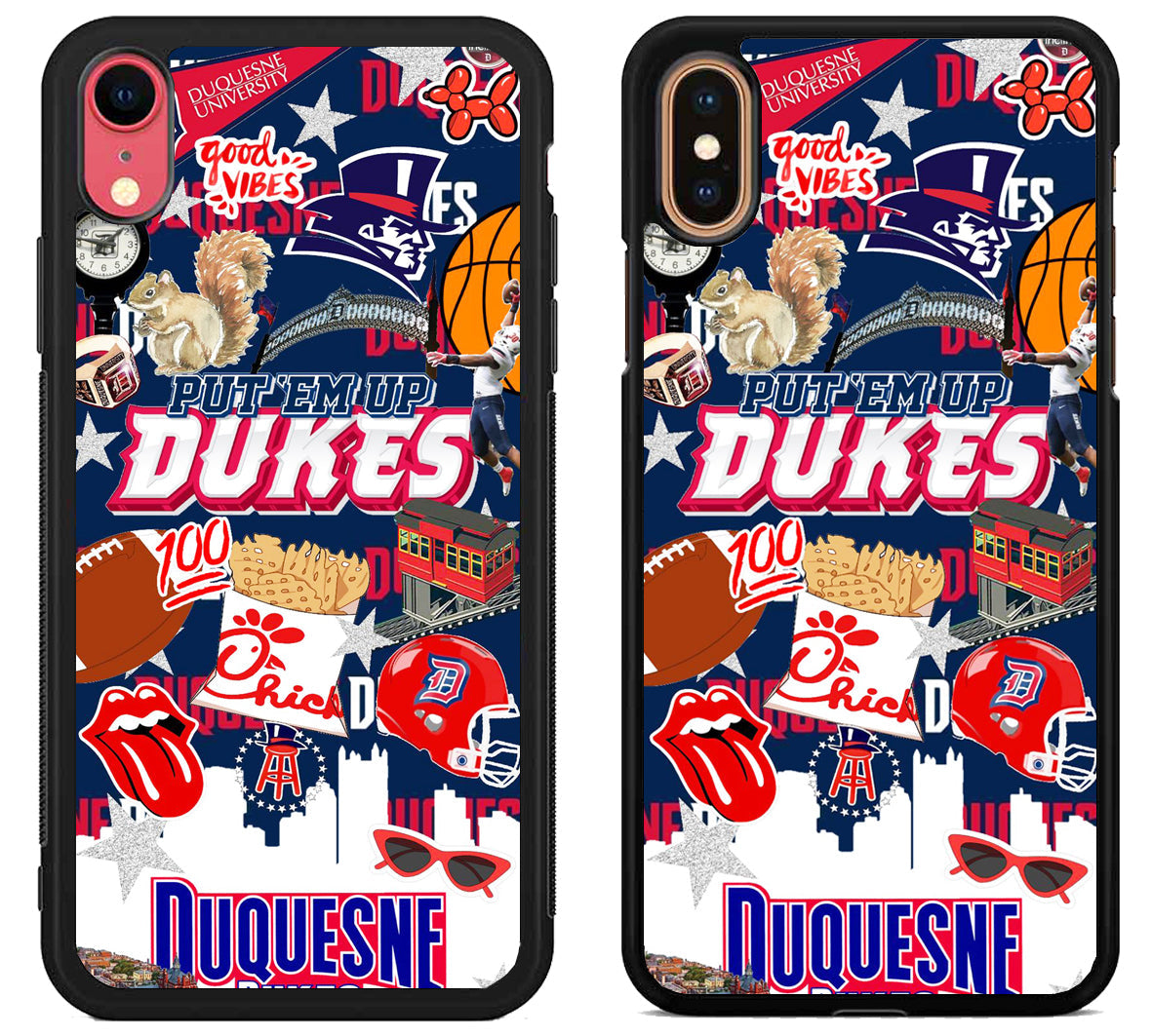 Duquesne Dukes Collage iPhone X | Xs | Xr | Xs Max Case