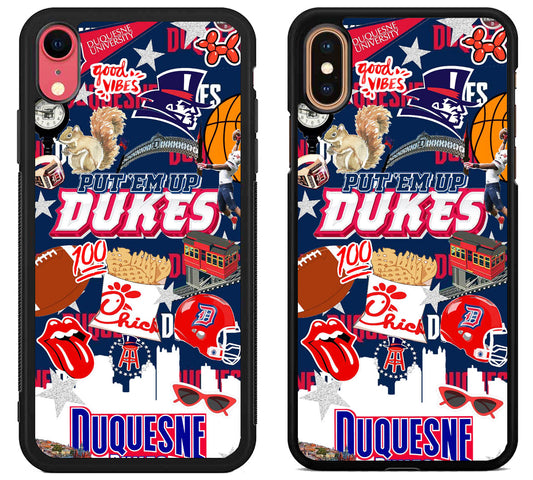 Duquesne Dukes Collage iPhone X | Xs | Xr | Xs Max Case
