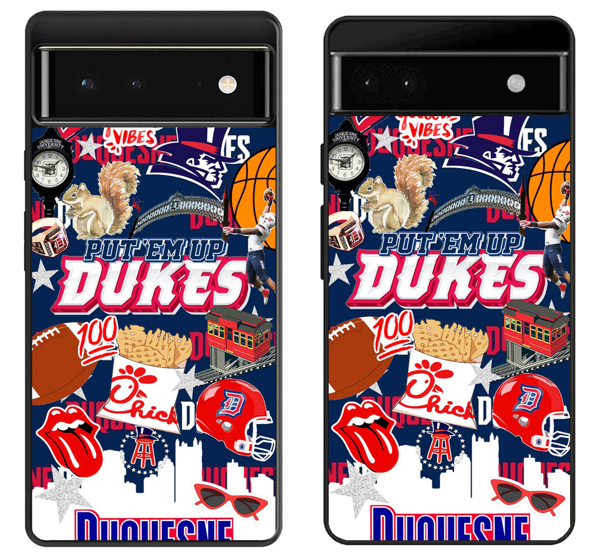 Duquesne Dukes Collage Google Pixel 6 | 6A | 6 Pro Case