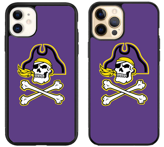 East Carolina Pirates Logo iPhone 12 | 12 Mini | 12 Pro | 12 Pro Max Case