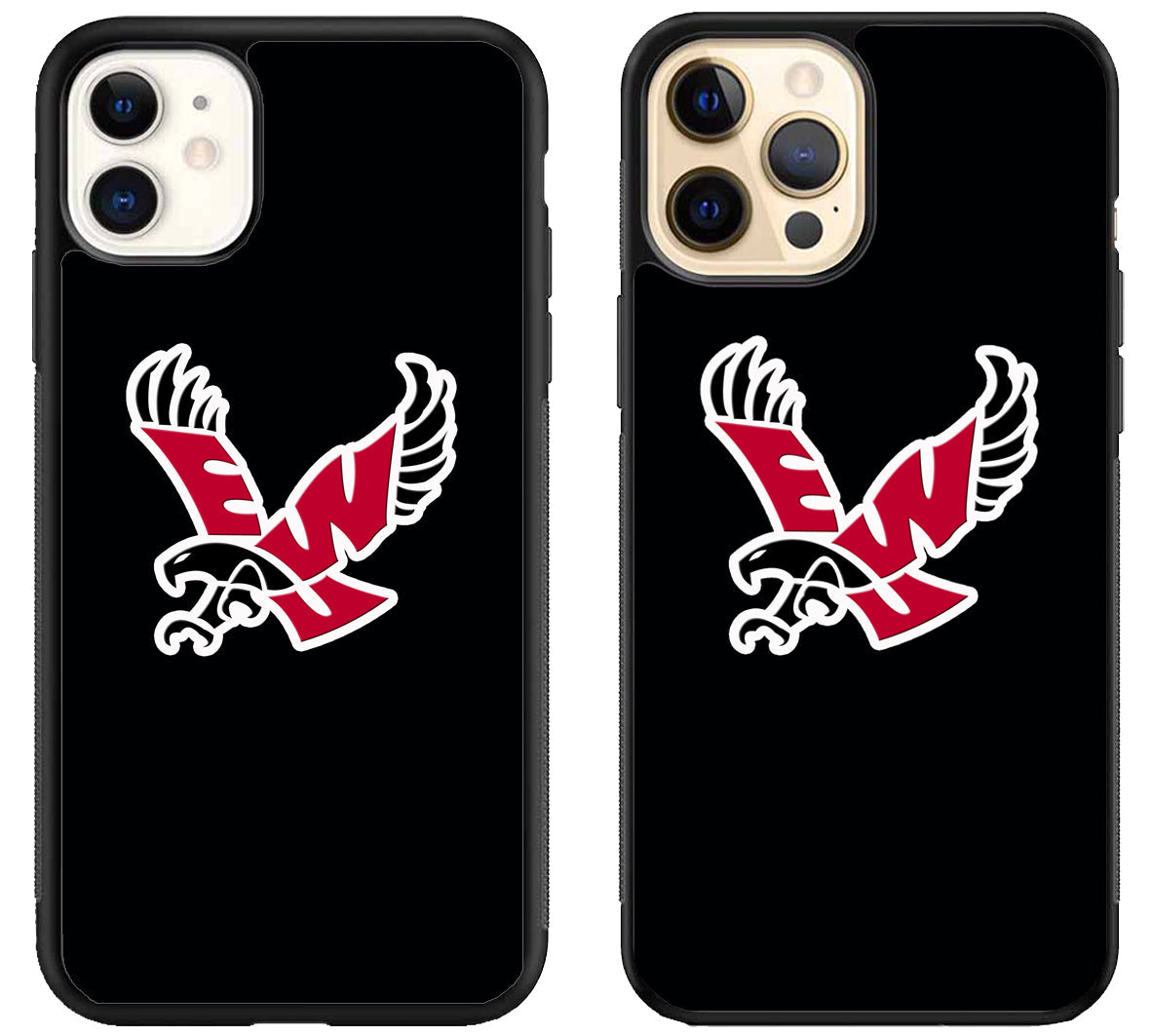 Eastern Washington Eagles Black iPhone 12 | 12 Mini | 12 Pro | 12 Pro Max Case