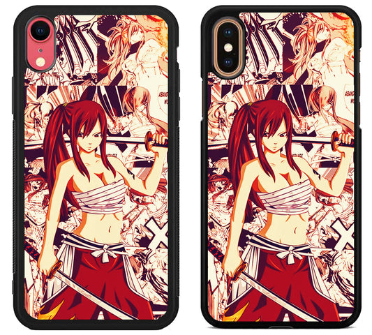 Erza Scarlet Fairy Tail Collage iPhone X | Xs | Xr | Xs Max Case