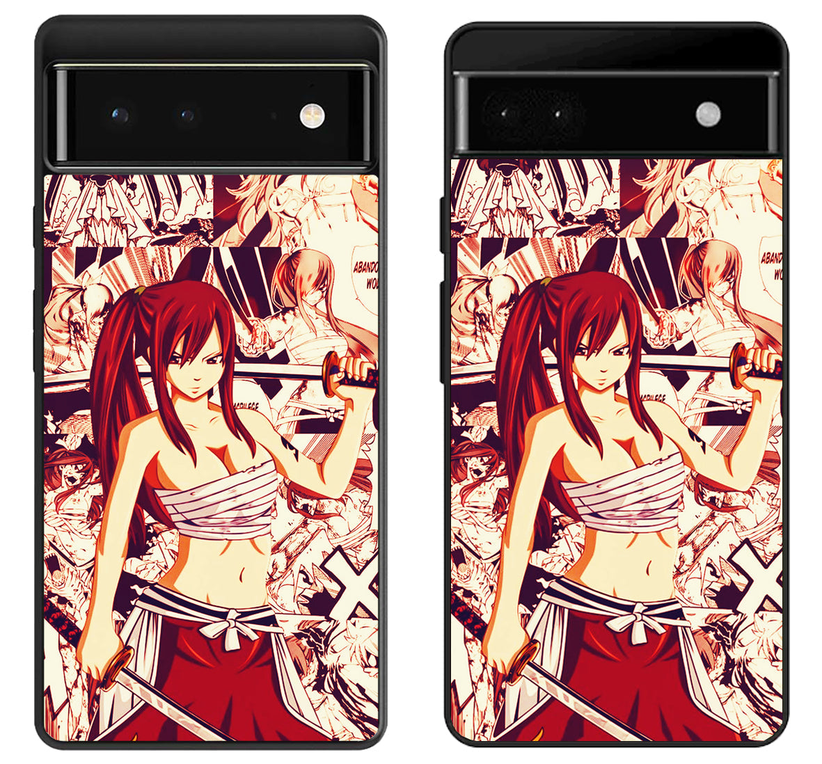 Erza Scarlet Fairy Tail Collage Google Pixel 6 | 6A | 6 Pro Case