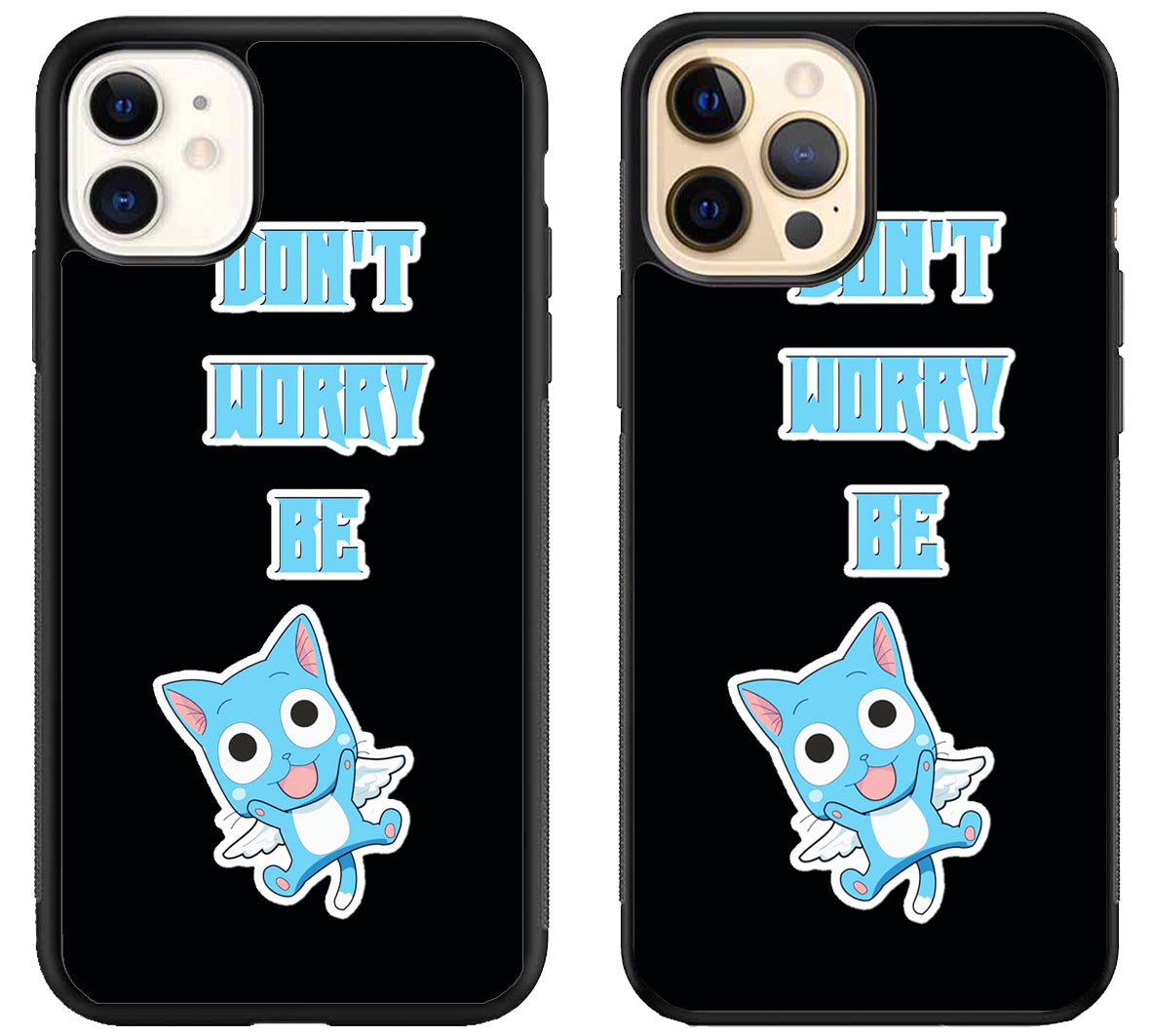 Fairy Tai Cat Dont Worry Be Happy iPhone 12 | 12 Mini | 12 Pro | 12 Pro Max Case