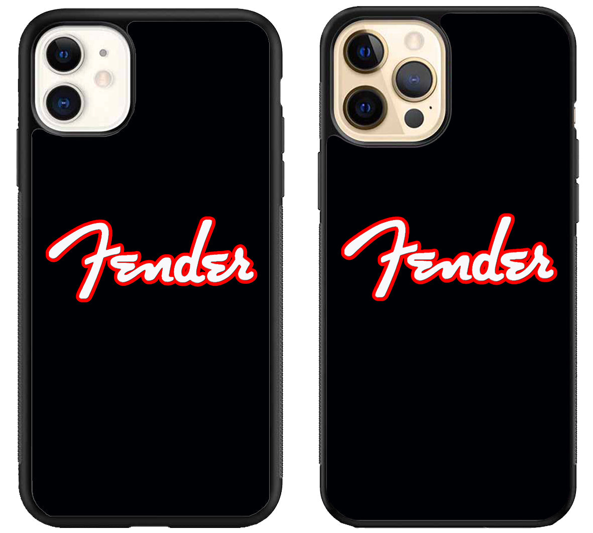 Fender Logo Black iPhone 12 | 12 Mini | 12 Pro | 12 Pro Max Case