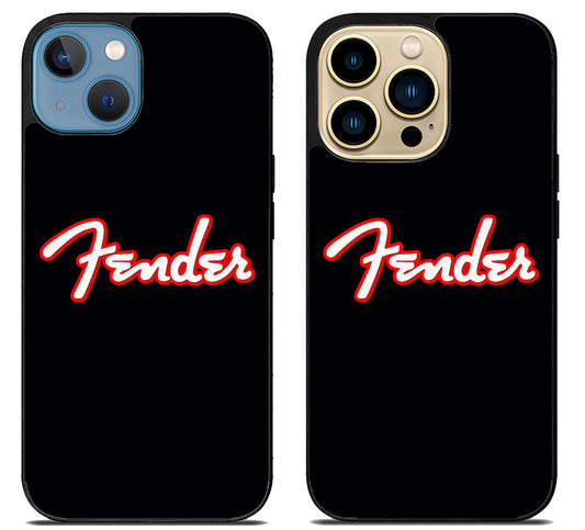 Fender Logo Black iPhone 14 | 14 Plus | 14 Pro | 14 Pro Max Case
