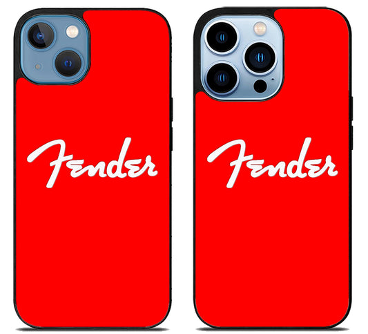 Fender Logo Red iPhone 13 | 13 Mini | 13 Pro | 13 Pro Max Case