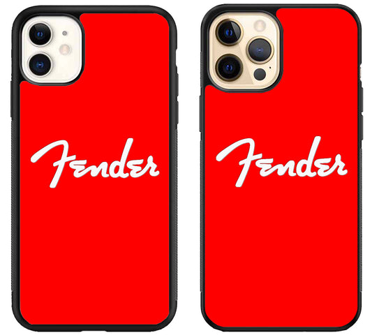 Fender Logo Red iPhone 12 | 12 Mini | 12 Pro | 12 Pro Max Case