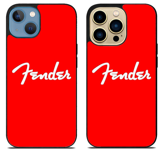 Fender Logo Red iPhone 14 | 14 Plus | 14 Pro | 14 Pro Max Case