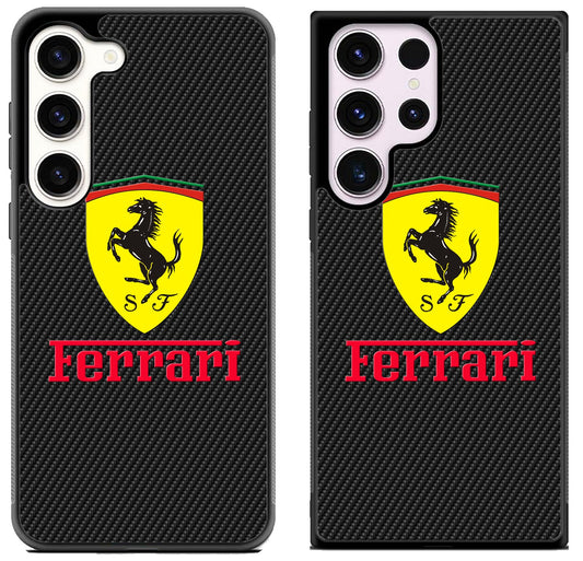 Ferrari Black Carbon Samsung Galaxy S23 | S23+ | S23 Ultra Case
