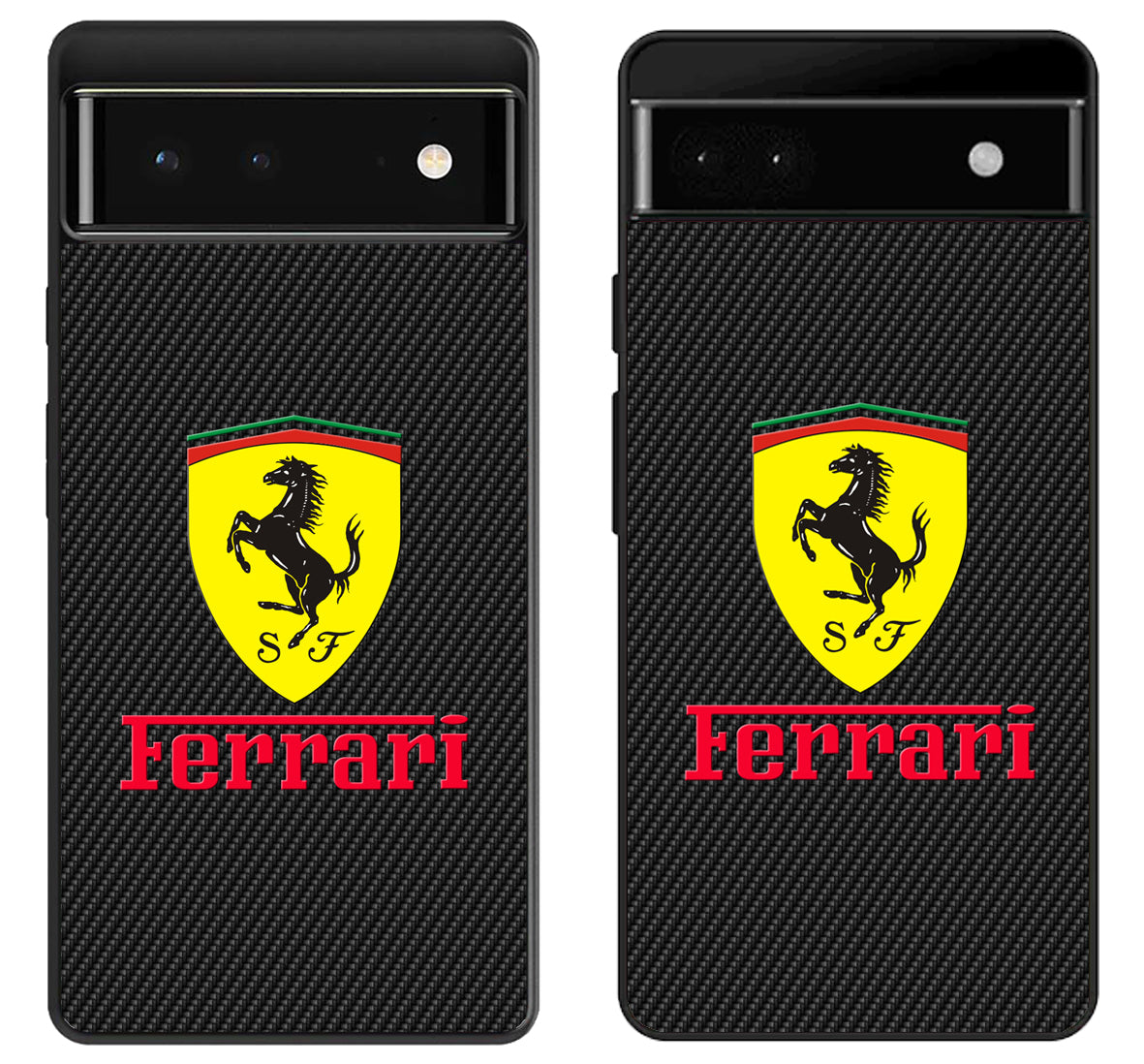 Ferrari Black Carbon Google Pixel 6 | 6A | 6 Pro Case