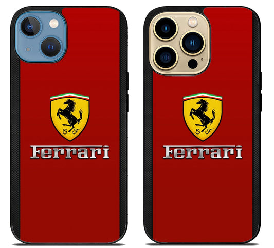 Ferrari Logo Red iPhone 14 | 14 Plus | 14 Pro | 14 Pro Max Case
