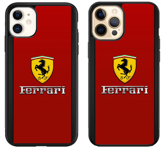 Ferrari Logo Red iPhone 12 | 12 Mini | 12 Pro | 12 Pro Max Case