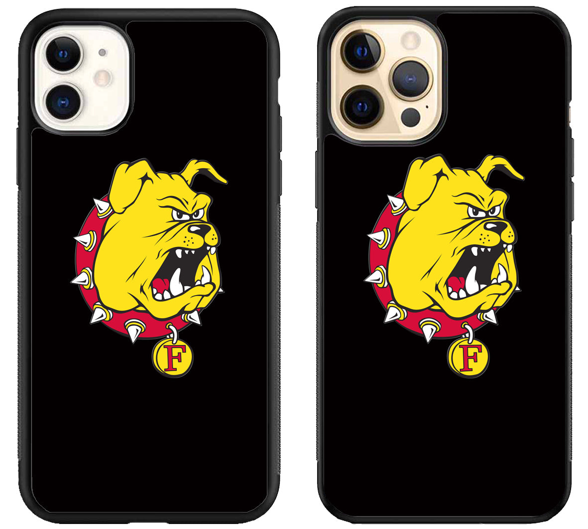 Ferris State Bulldogs Black iPhone 12 | 12 Mini | 12 Pro | 12 Pro Max Case