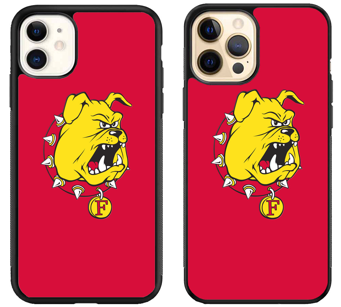 Ferris State Bulldogs Red iPhone 12 | 12 Mini | 12 Pro | 12 Pro Max Case