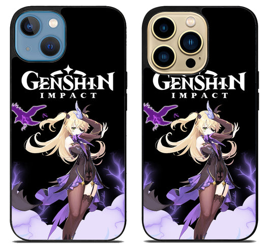 Fischl Genshin Impact iPhone 14 | 14 Plus | 14 Pro | 14 Pro Max Case