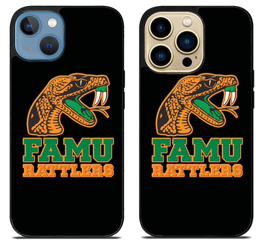 Florida A&M Rattlers Black iPhone 14 | 14 Plus | 14 Pro | 14 Pro Max Case