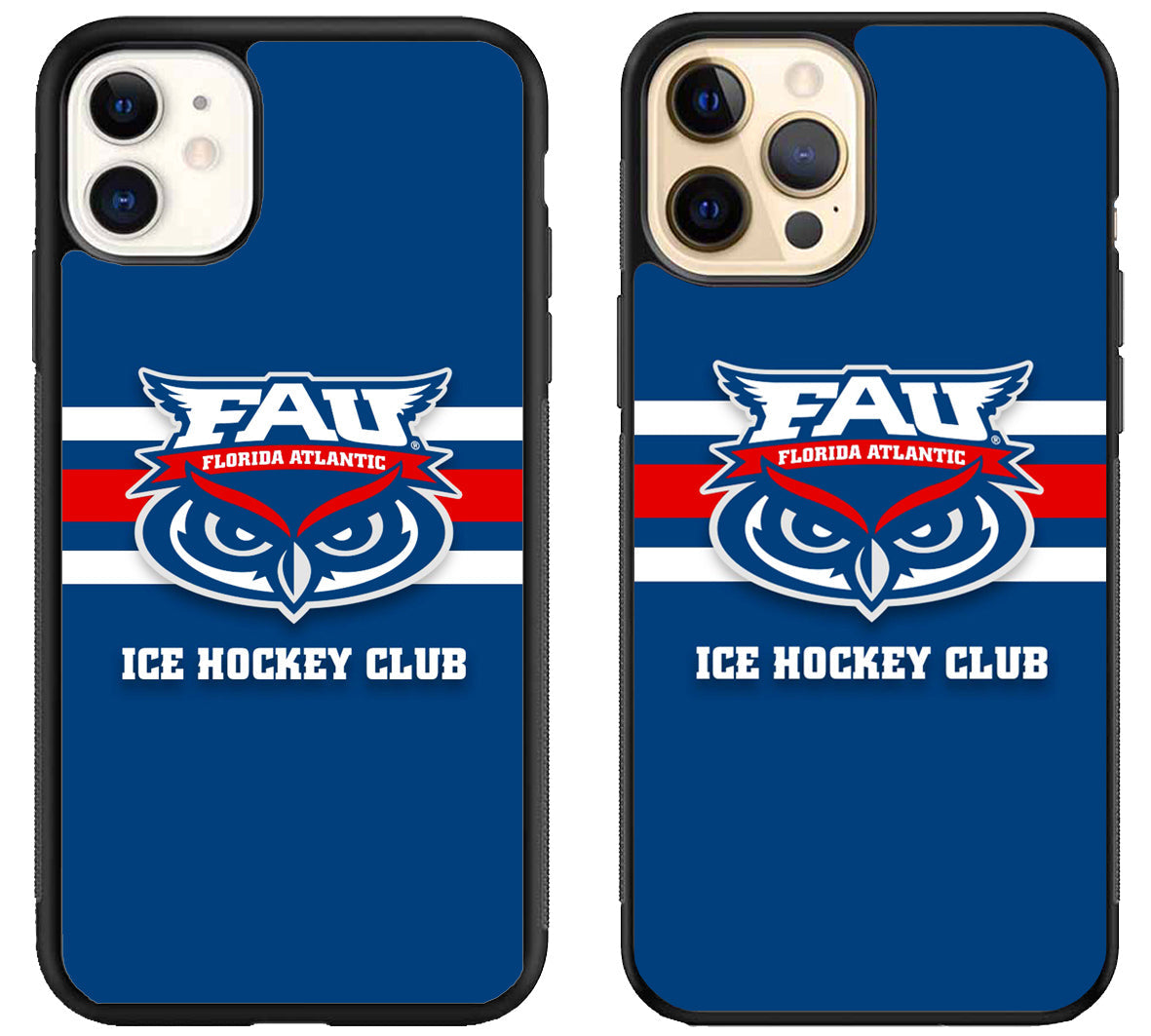 Florida Atlantic Owls Ice Hockey iPhone 12 | 12 Mini | 12 Pro | 12 Pro Max Case