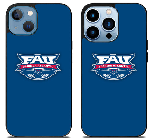 Florida Atlantic Owls Logo Blue iPhone 13 | 13 Mini | 13 Pro | 13 Pro Max Case