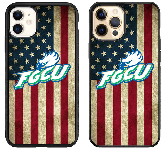 Florida Gulf Coast Eagles Flag iPhone 12 | 12 Mini | 12 Pro | 12 Pro Max Case