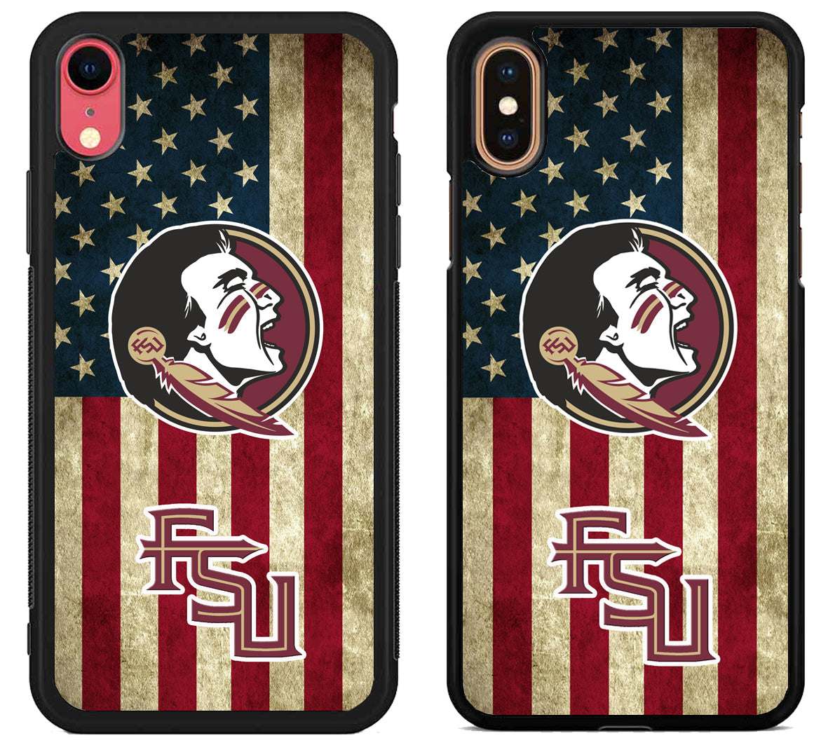 Florida State Seminoles Logo Flag iPhone X | Xs | Xr | Xs Max Case