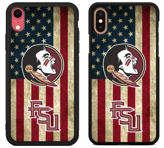 Florida State Seminoles Logo Flag iPhone X | Xs | Xr | Xs Max Case