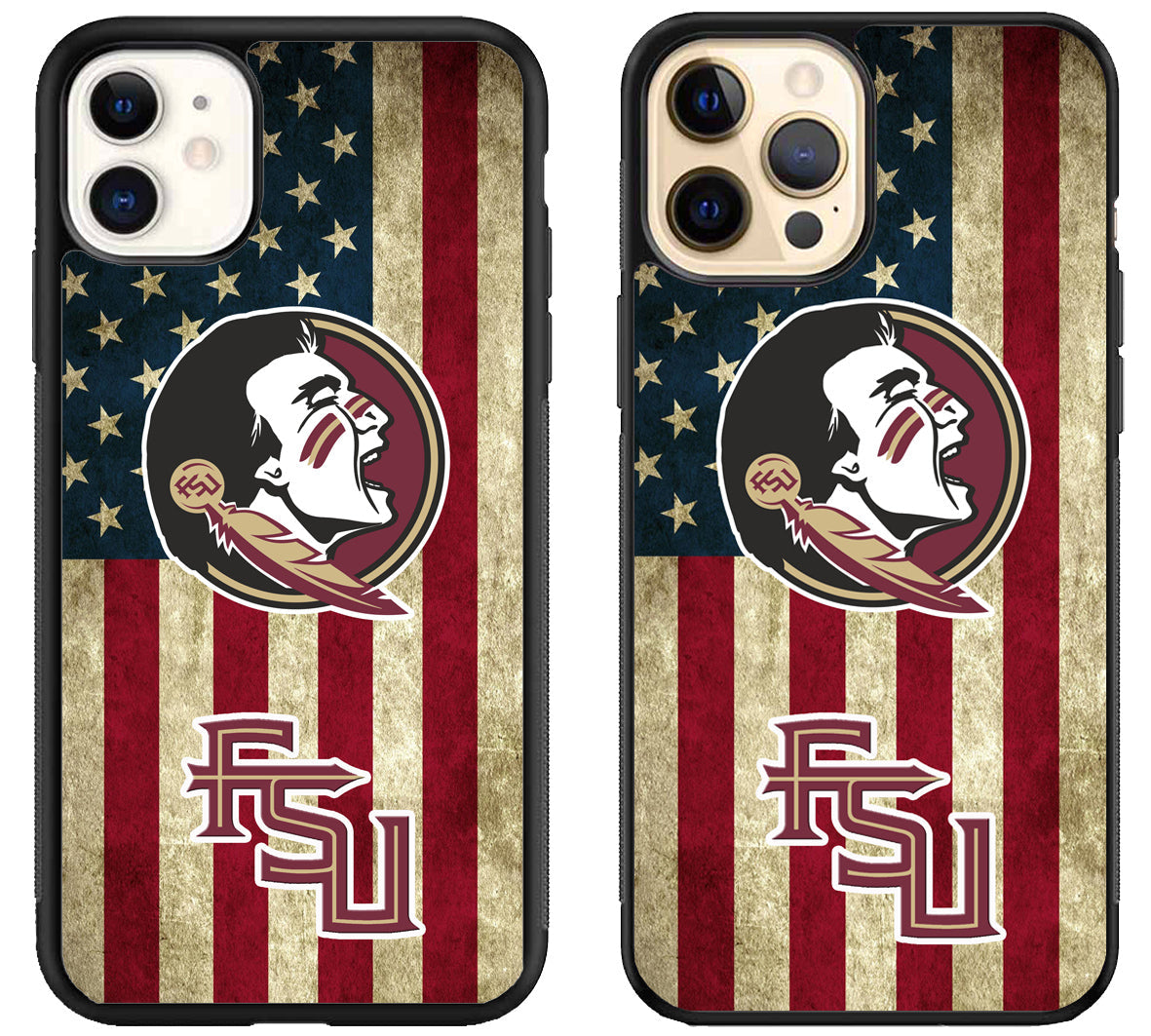 Florida State Seminoles Logo Flag iPhone 12 | 12 Mini | 12 Pro | 12 Pro Max Case