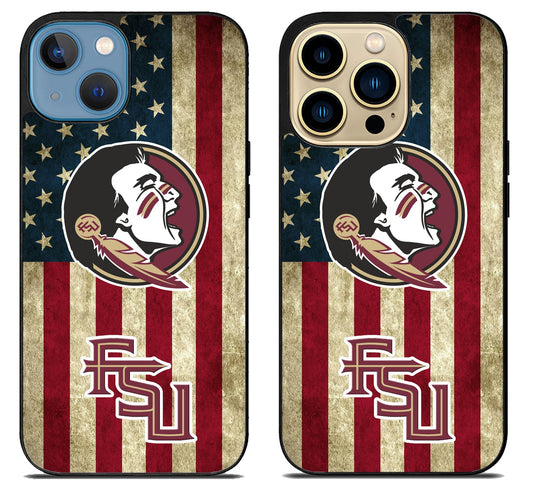 Florida State Seminoles Logo Flag iPhone 14 | 14 Plus | 14 Pro | 14 Pro Max Case