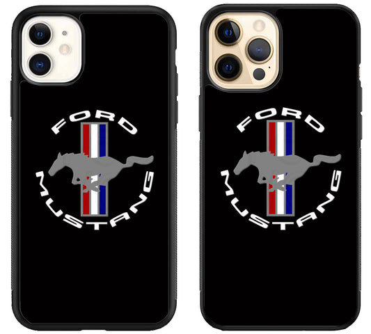 Ford Mustang Black iPhone 12 | 12 Mini | 12 Pro | 12 Pro Max Case