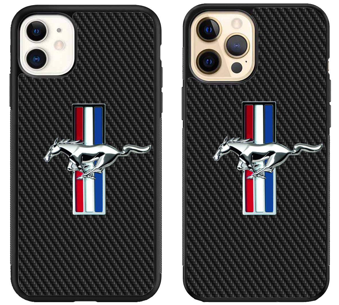 Ford Mustang Carbon Logo iPhone 12 | 12 Mini | 12 Pro | 12 Pro Max Case