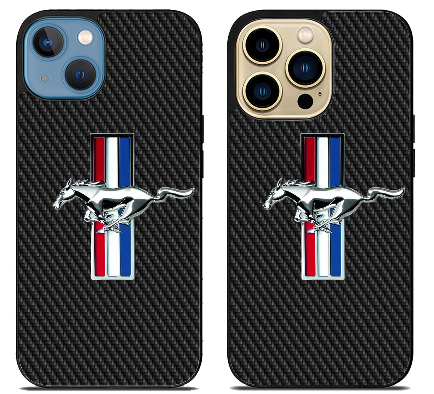 Ford Mustang Carbon Logo iPhone 14 | 14 Plus | 14 Pro | 14 Pro Max Case