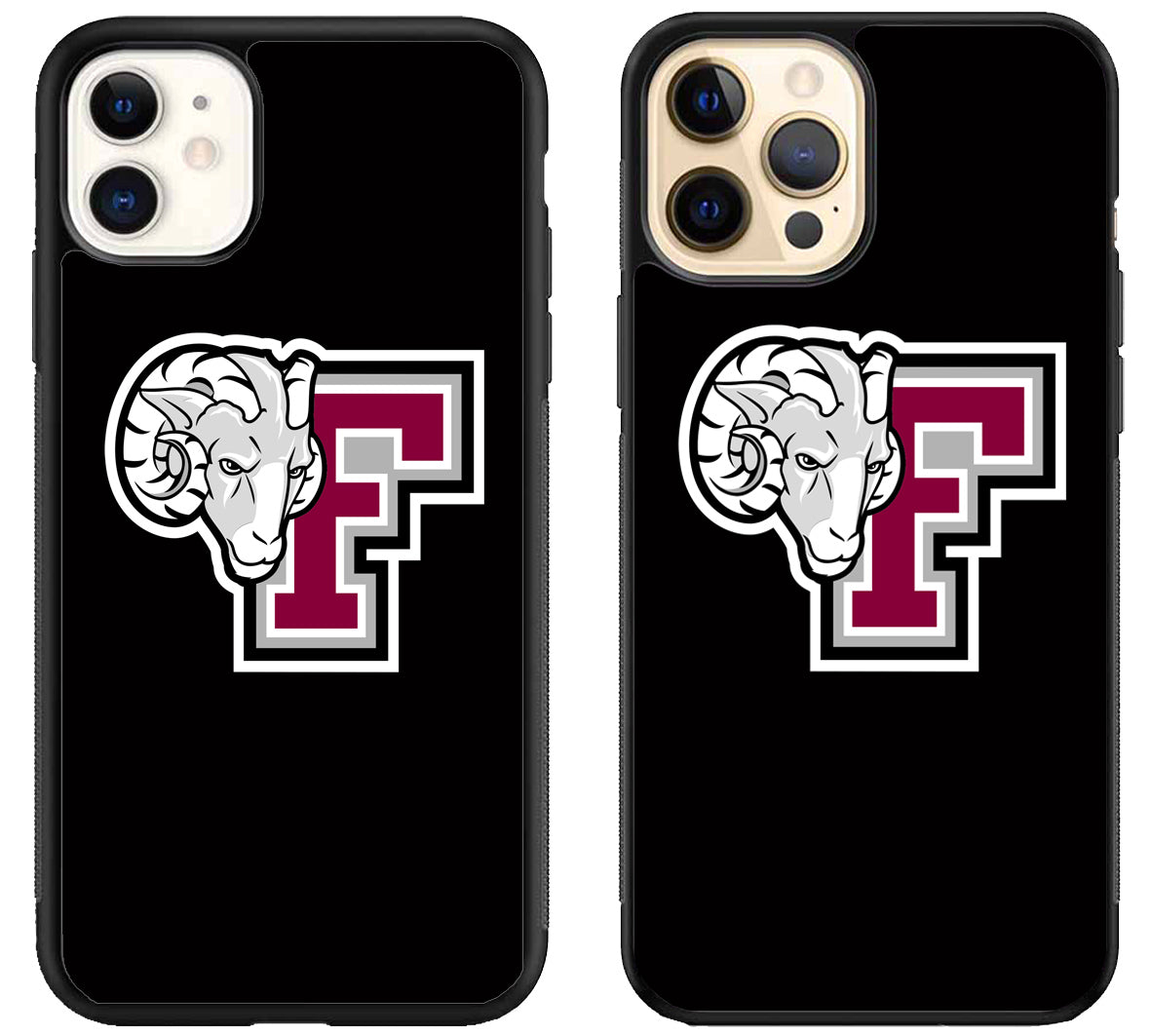 Fordham Rams Black iPhone 12 | 12 Mini | 12 Pro | 12 Pro Max Case