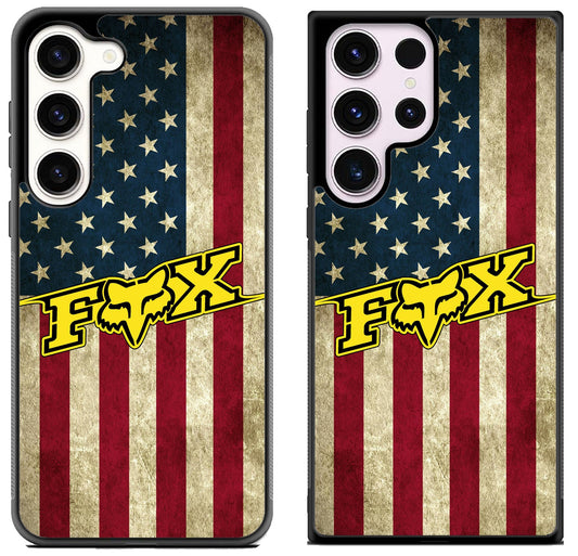 Fox Racing Logo Flag Samsung Galaxy S23 | S23+ | S23 Ultra Case