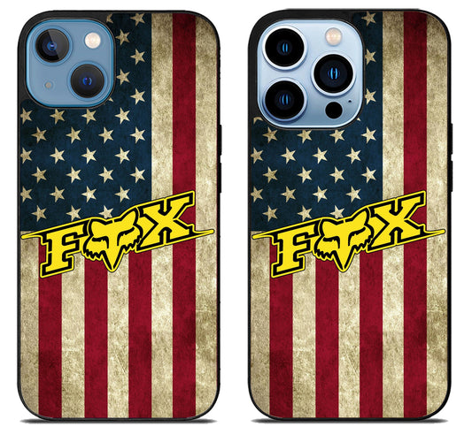 Fox Racing Logo Flag iPhone 13 | 13 Mini | 13 Pro | 13 Pro Max Case