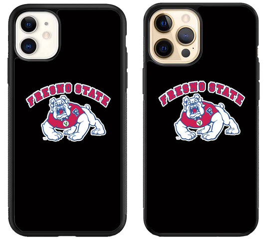 Fresno State Bulldogs Black iPhone 12 | 12 Mini | 12 Pro | 12 Pro Max Case