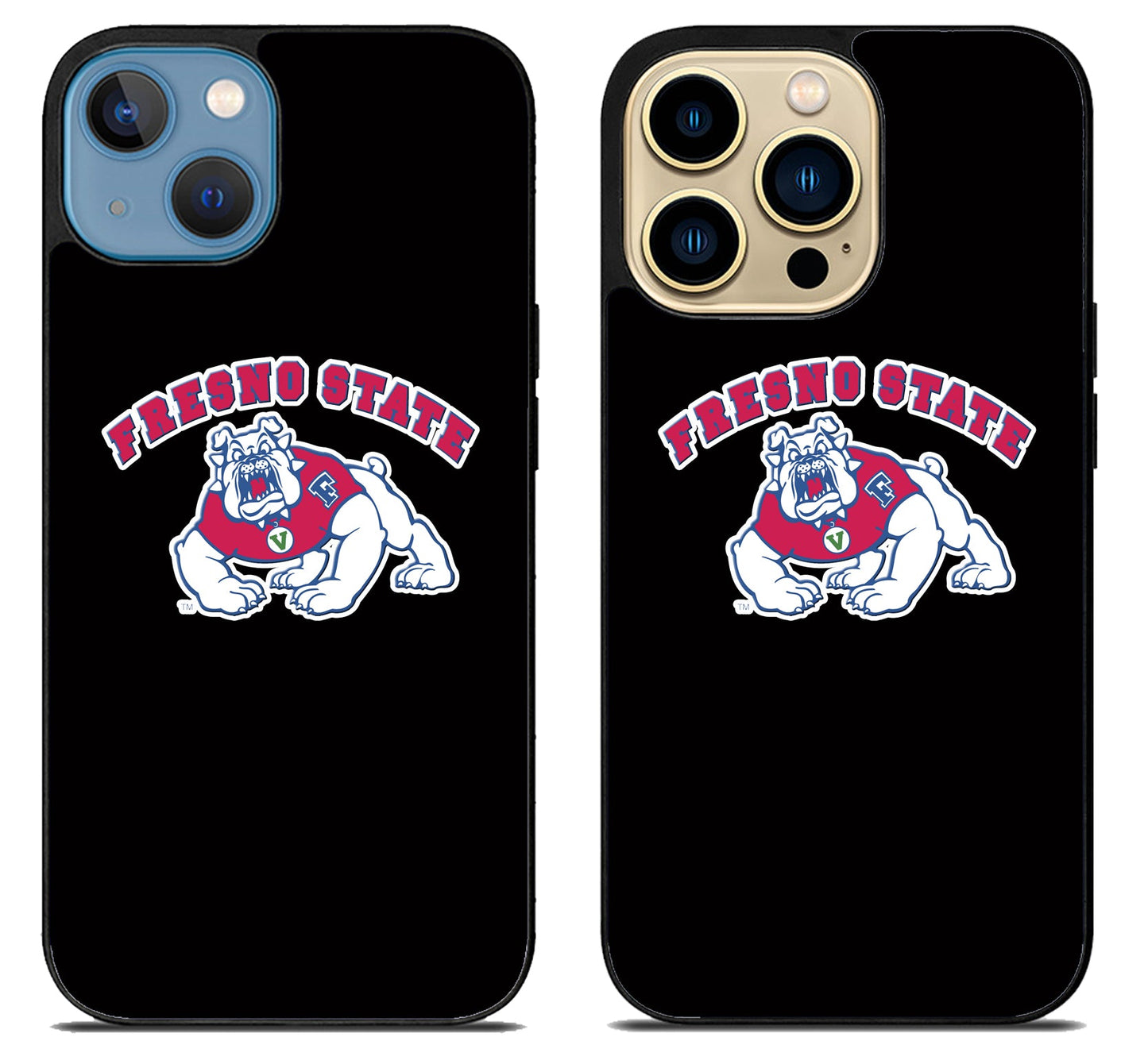 Fresno State Bulldogs Black iPhone 14 | 14 Plus | 14 Pro | 14 Pro Max Case