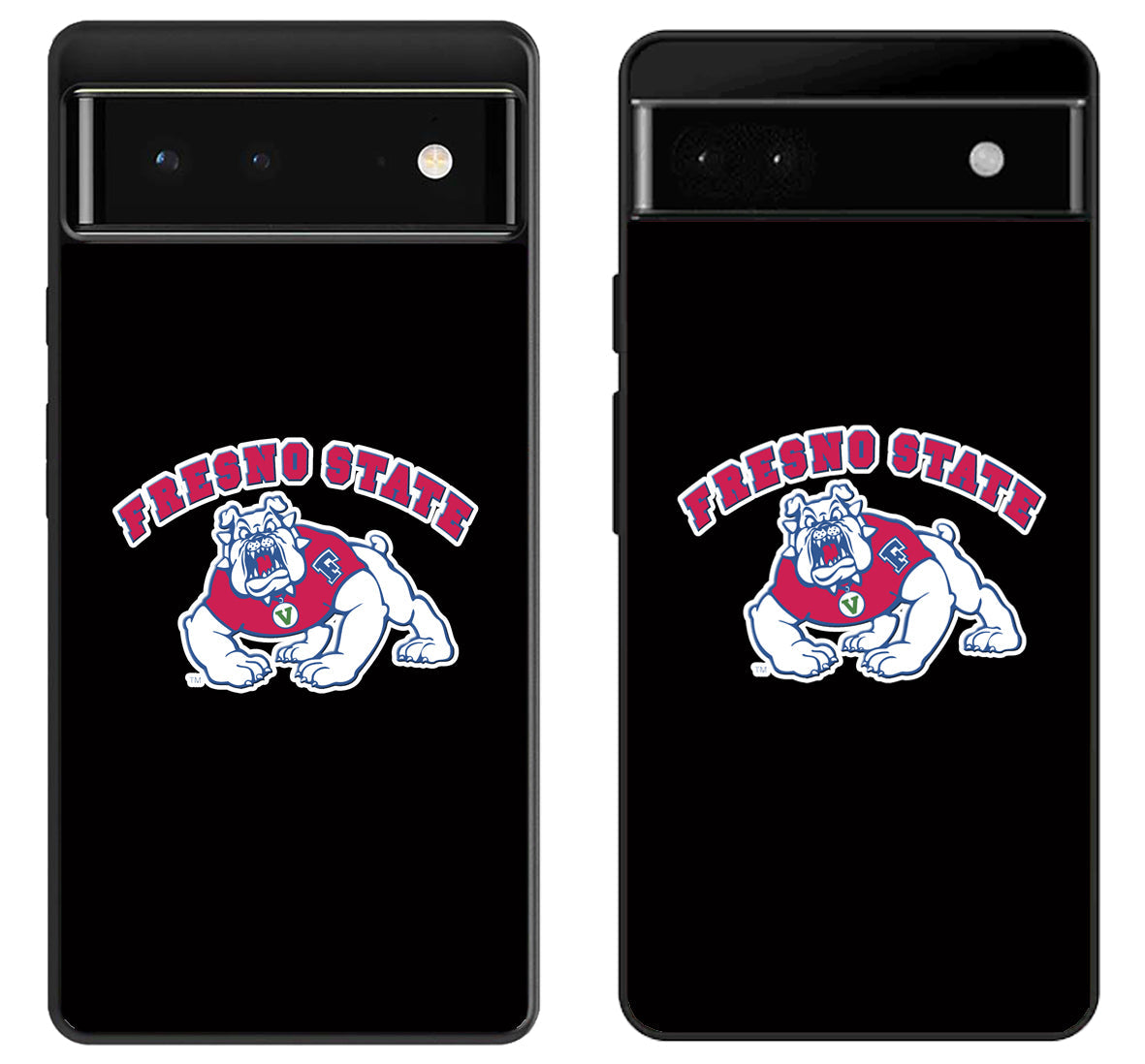 Fresno State Bulldogs Black Google Pixel 6 | 6A | 6 Pro Case