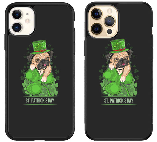 Funny Pug St Patrick’s Day iPhone 12 | 12 Mini | 12 Pro | 12 Pro Max Case