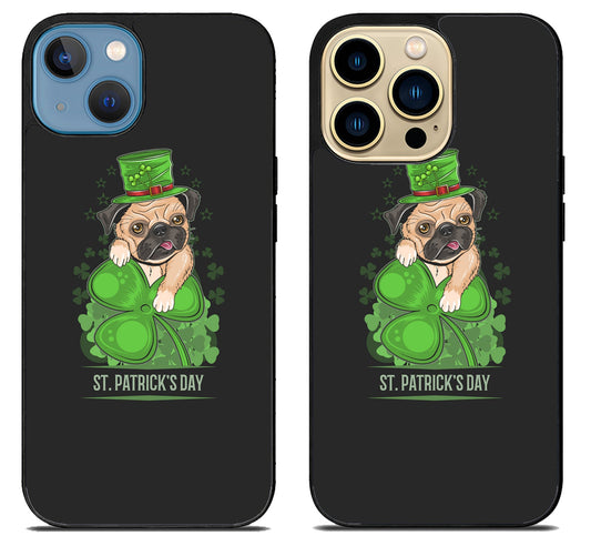 Funny Pug St Patrick’s Day iPhone 14 | 14 Plus | 14 Pro | 14 Pro Max Case