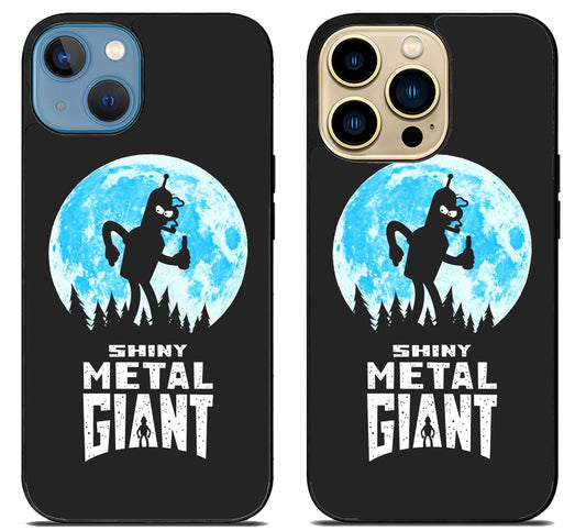 Futurama Bender Metal Giants iPhone 14 | 14 Plus | 14 Pro | 14 Pro Max Case