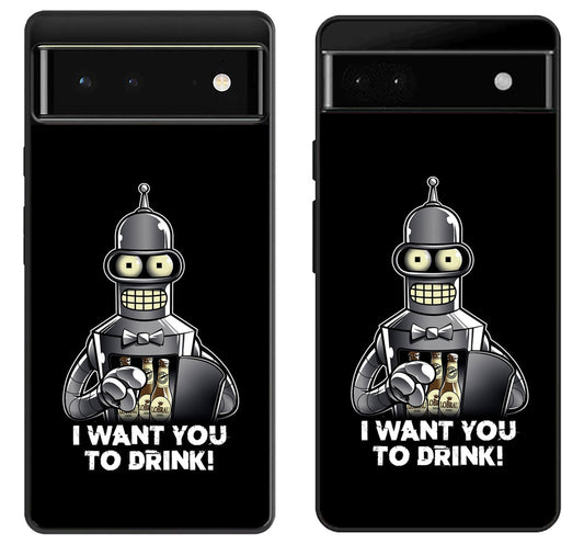 Futurama Want to Drink Google Pixel 6 | 6A | 6 Pro Case