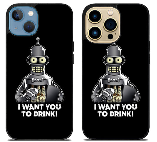 Futurama Want to Drink iPhone 14 | 14 Plus | 14 Pro | 14 Pro Max Case