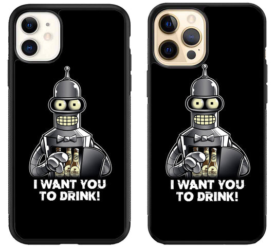 Futurama Want to Drink iPhone 12 | 12 Mini | 12 Pro | 12 Pro Max Case